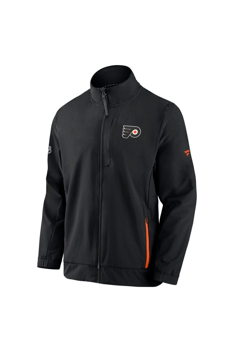 Men's Fanatics Branded Black Philadelphia Flyers Authentic Pro Rink Coaches Full-Zip Jacket, Alternate, color, Black