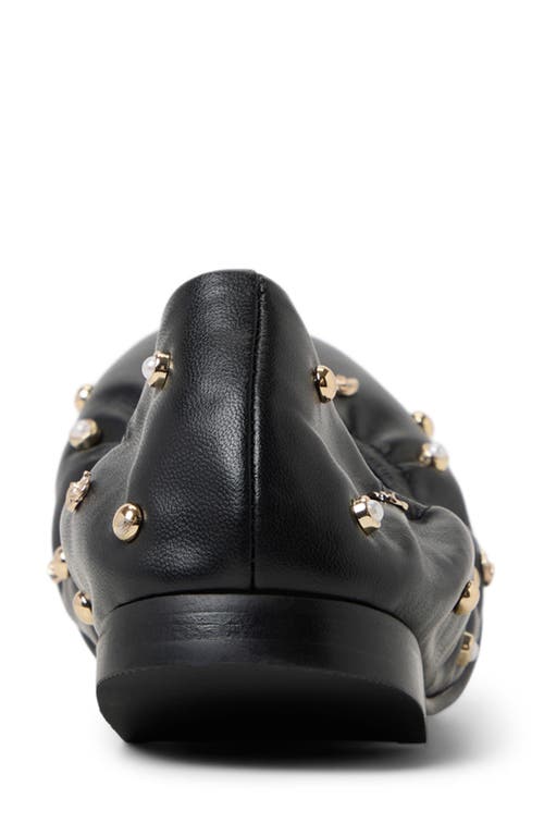 Ted Baker Lottie Studded Ballet Flat In Animal Print