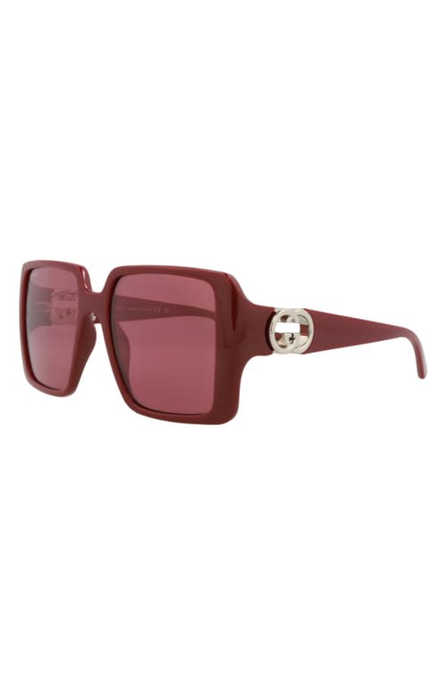 Gucci 54mm Square Sunglasses