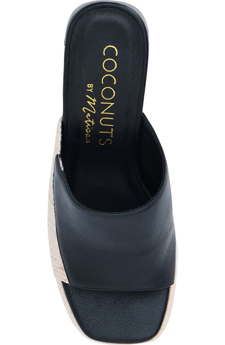 Coconuts by Matisse Beaufort Colorblock Mixed Media Sandal, Alternate, color, Black