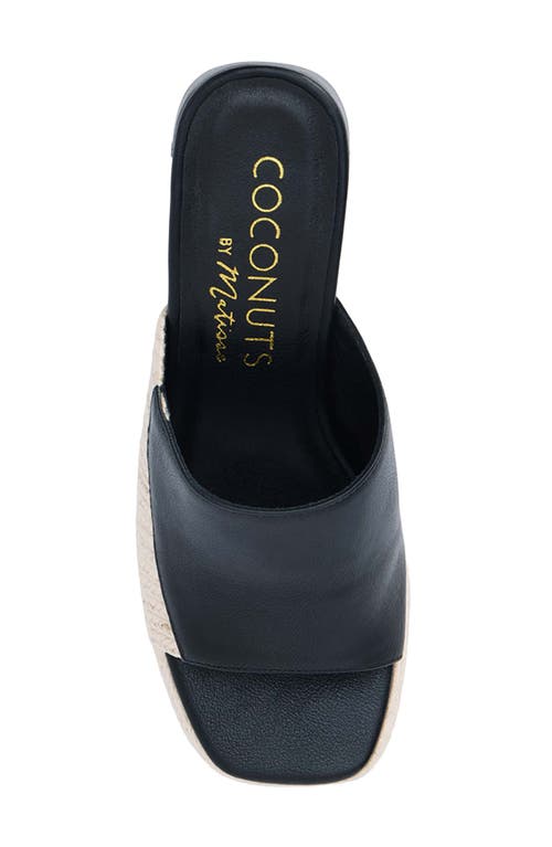 Coconuts By Matisse Beaufort Colorblock Mixed Media Sandal In Black