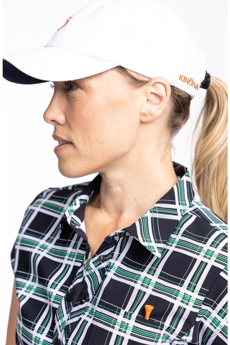 Tough in the Rough Performance Button-Up Golf Top, Alternate, color, TARTAN PLAID