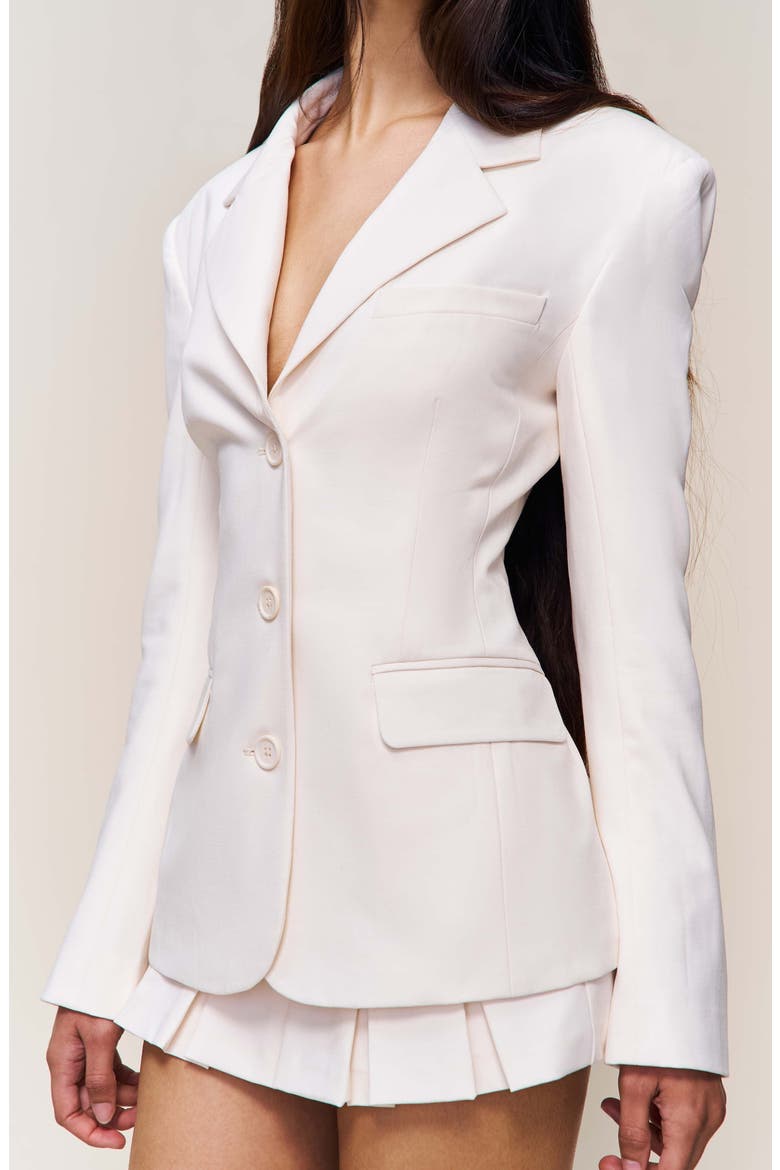 Eden Fitted Blazer, Alternate, color, Ivory
