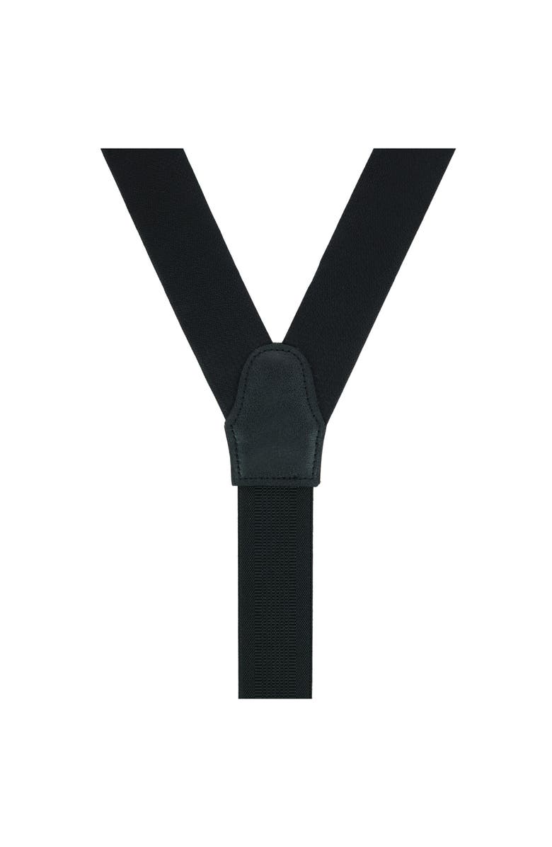 Trafalgar The Monte Bello Interlocked Silk Formal Suspenders, Alternate, color, Black