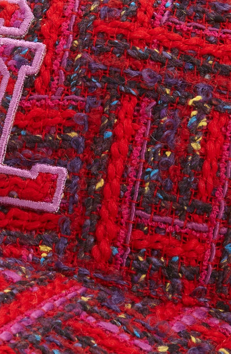 Saint Laurent Casquette Tweed Baseball Cap, Alternate, color,