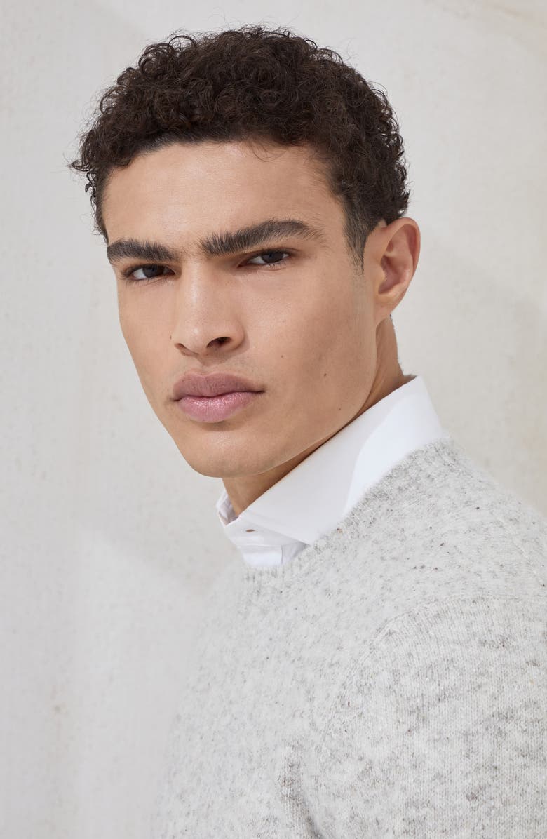 Brunello Cucinelli Knop sweater, Alternate, color, Light Grey