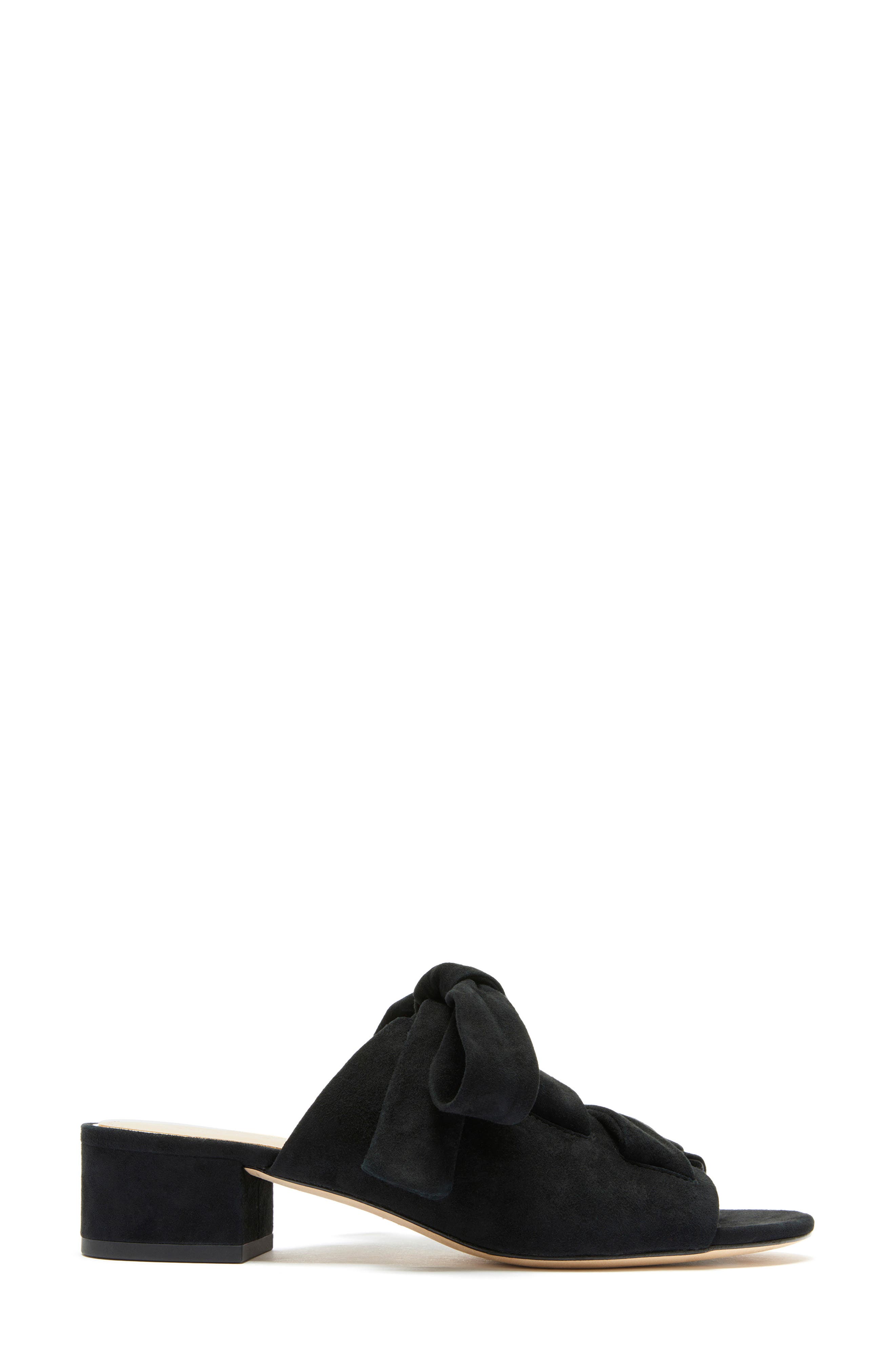 Bermuda Sandal, Alternate, color, BLACK LEATHER