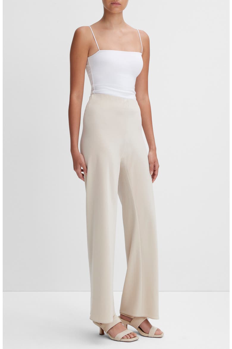 Colette High Waist Crepe Bias Pants, Alternate, color, SHELL
