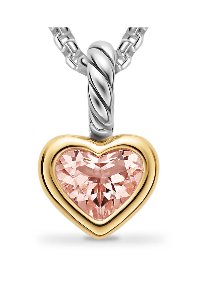 Mini Heart Amulet, Alternate, color, TWO-TONE/ PINK