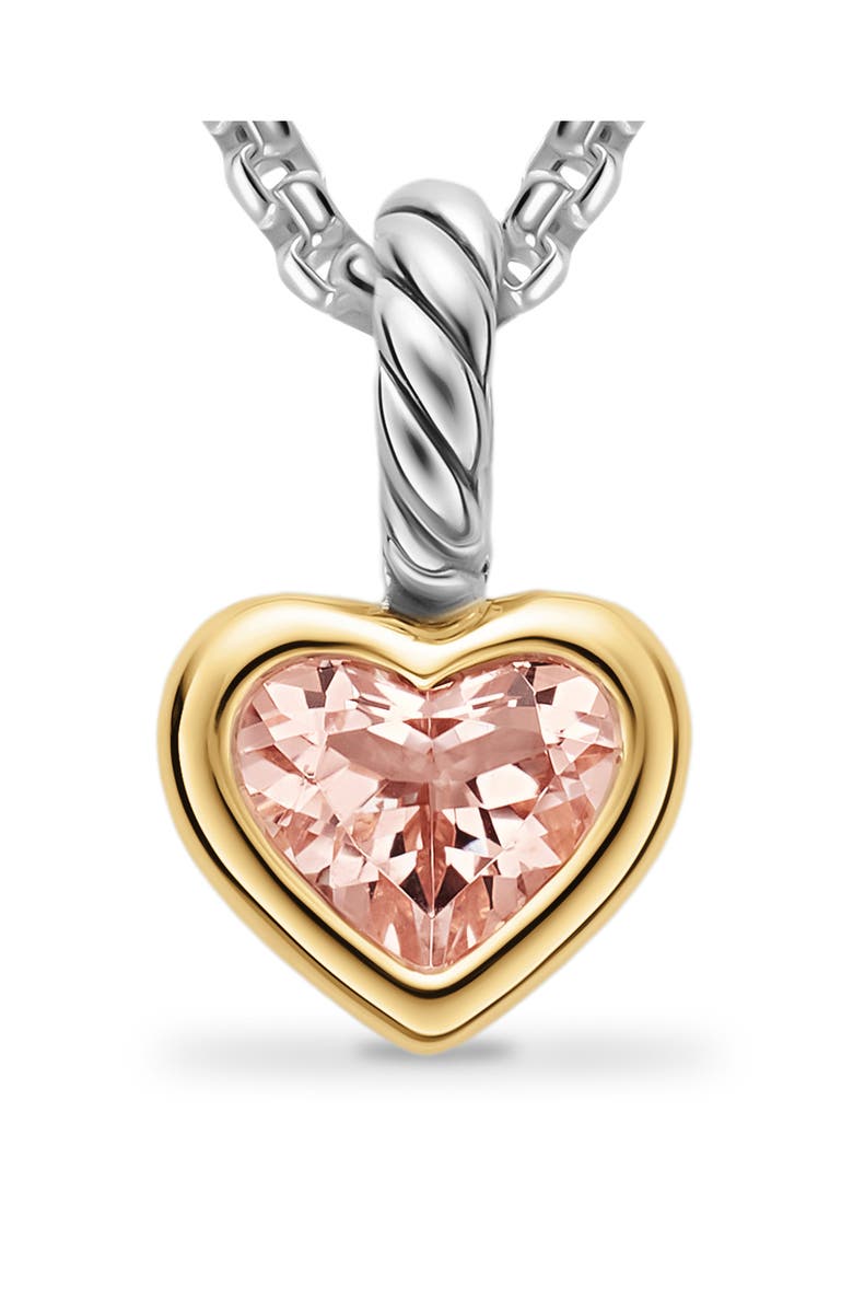 David Yurman Mini Heart Amulet, Alternate, color, Two-Tone/ Pink