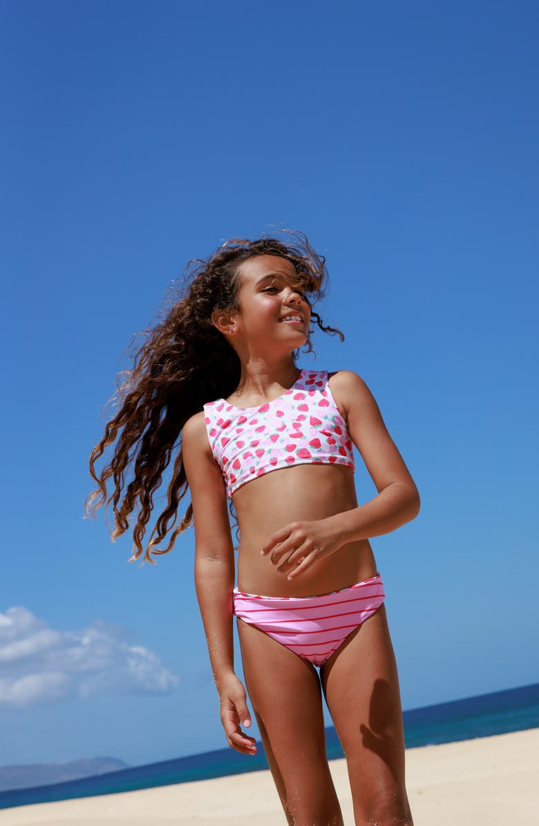 Feather 4 Arrow Kids' Summer Sun Reversible UPF 50+ Two-Piece Swimsuit, Alternate, color, 