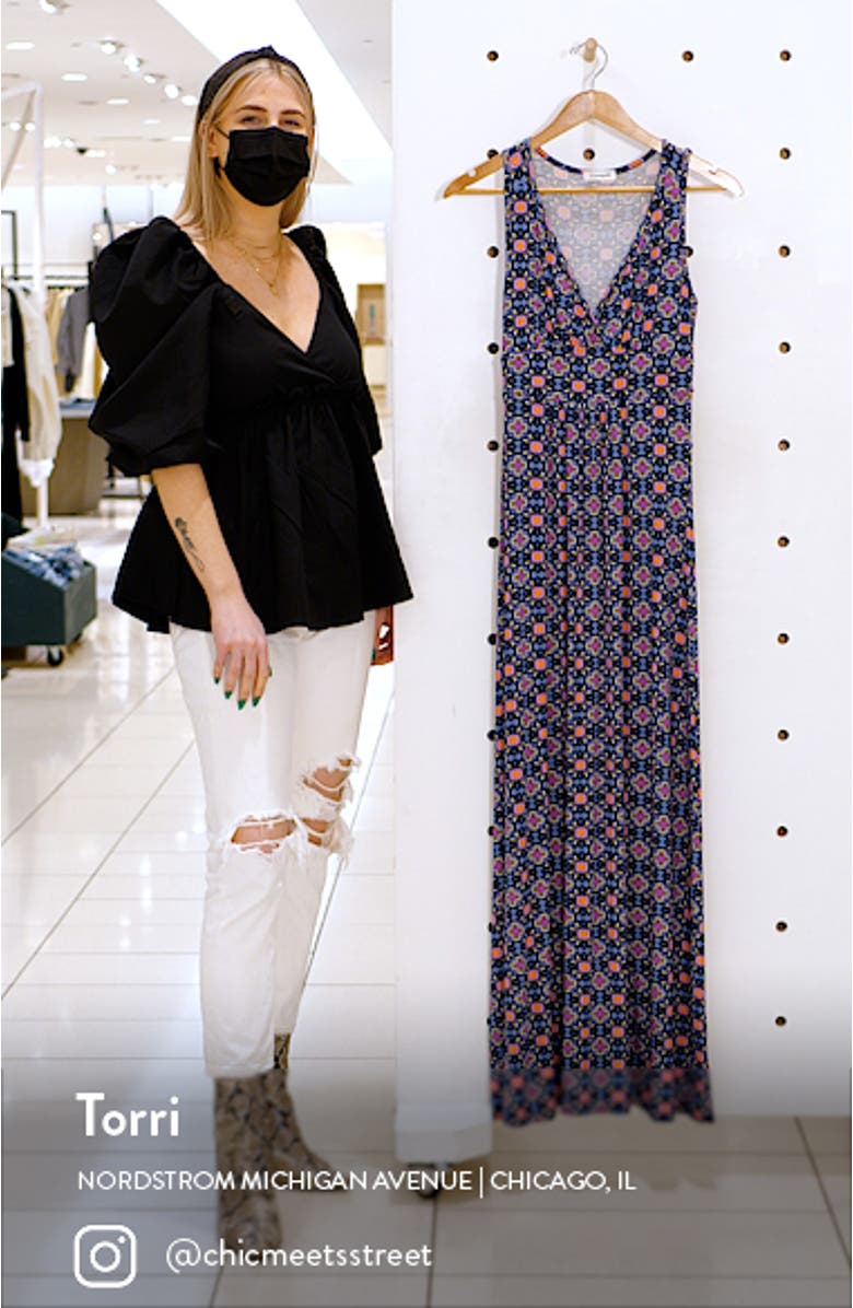 Paisley Jersey Maxi Dress, sales video thumbnail