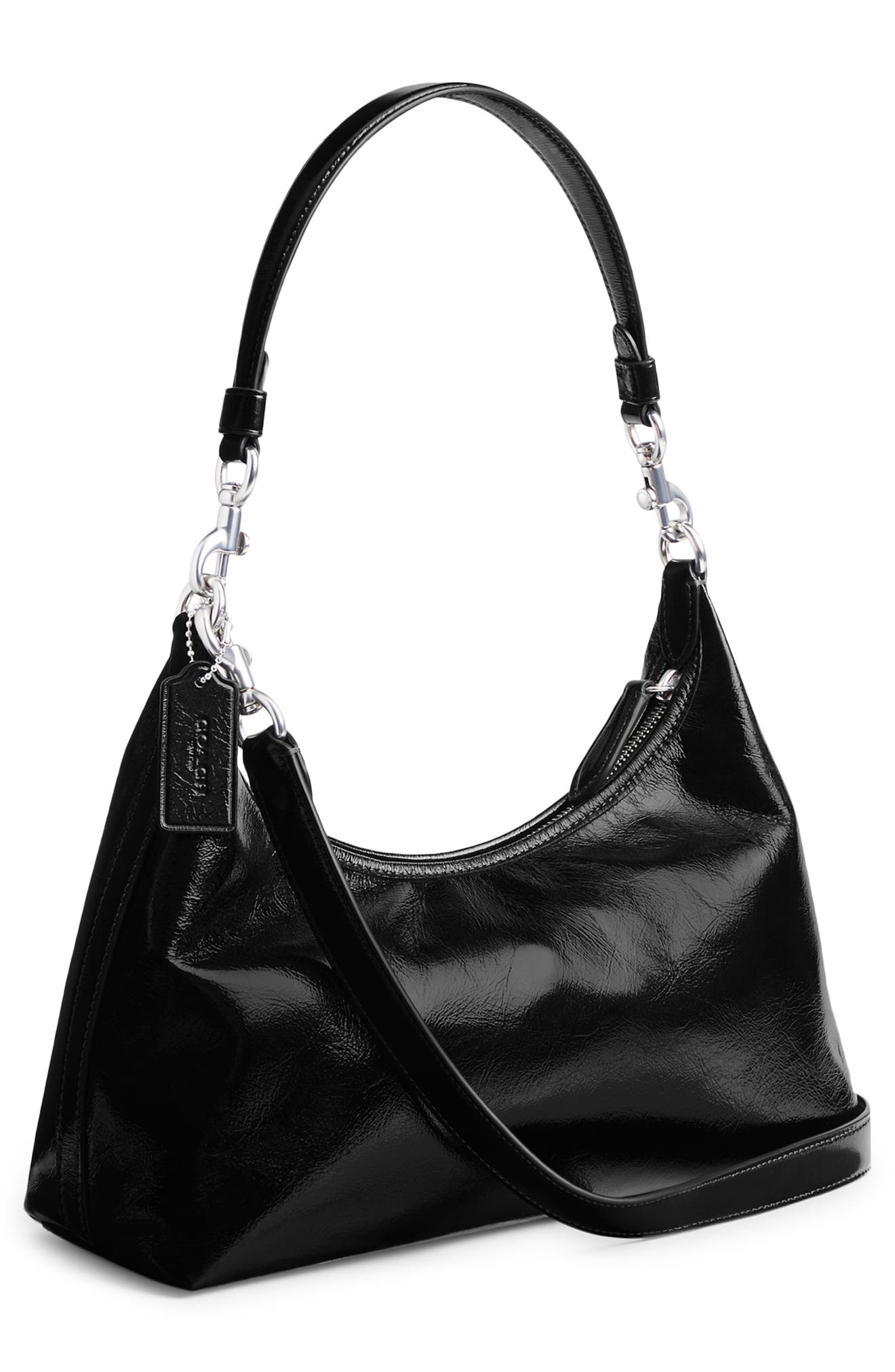COACH Juliet Glazed Leather Shoulder Bag, Alternate, color, 