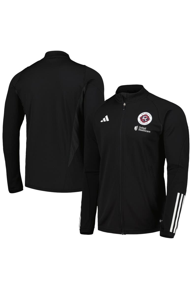 Men's adidas Black New England Revolution 2023 On-Field AEROREADY Full-Zip Training Top, Main, color, Black