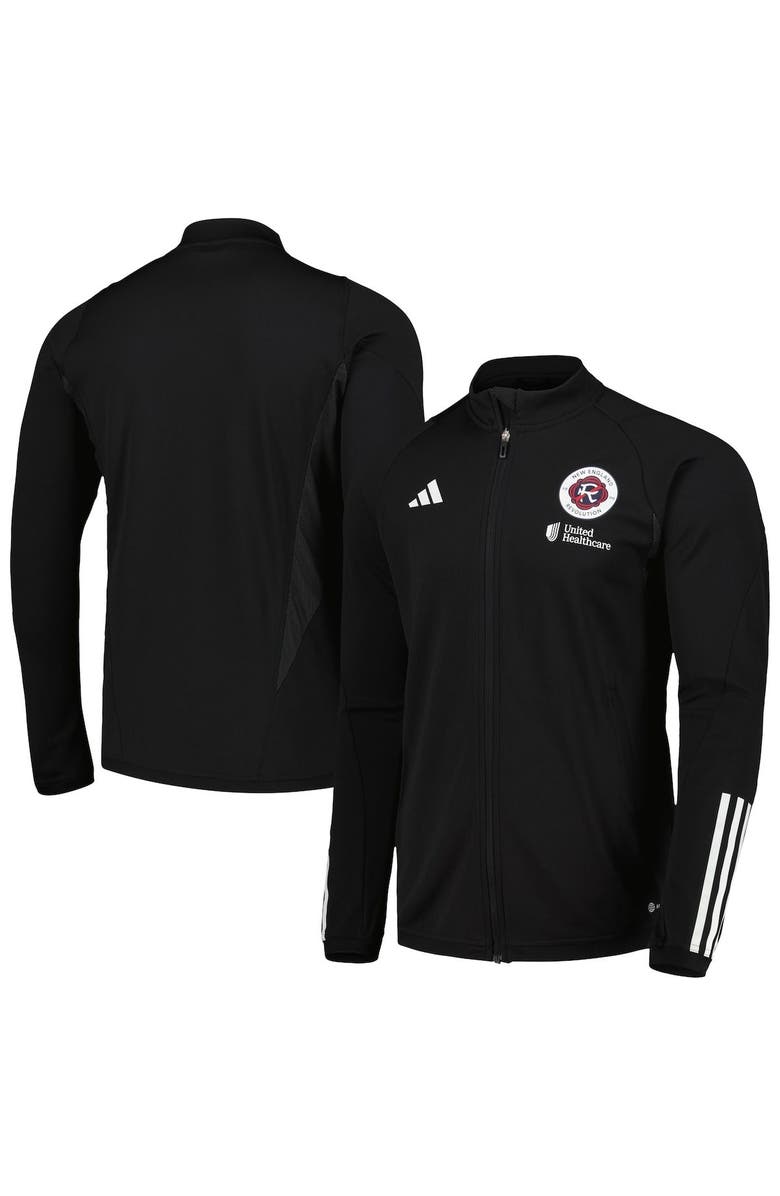 adidas Men's adidas Black New England Revolution 2023 On-Field AEROREADY Full-Zip Training Top, Main, color,