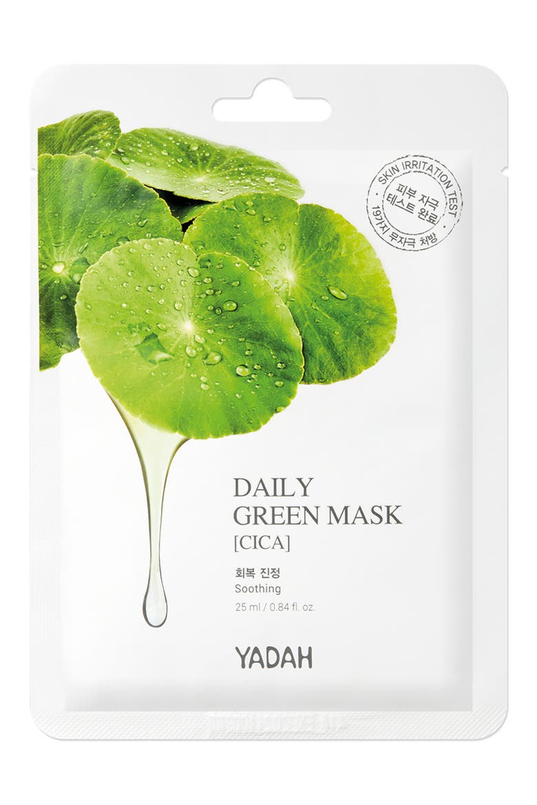 Daily Green Cica Sheet Mask, Main, color, NO COLOR