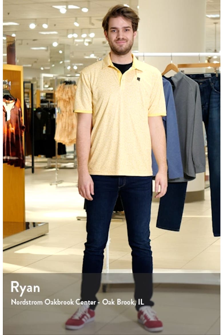 Fore Scatter Print Golf Polo video
