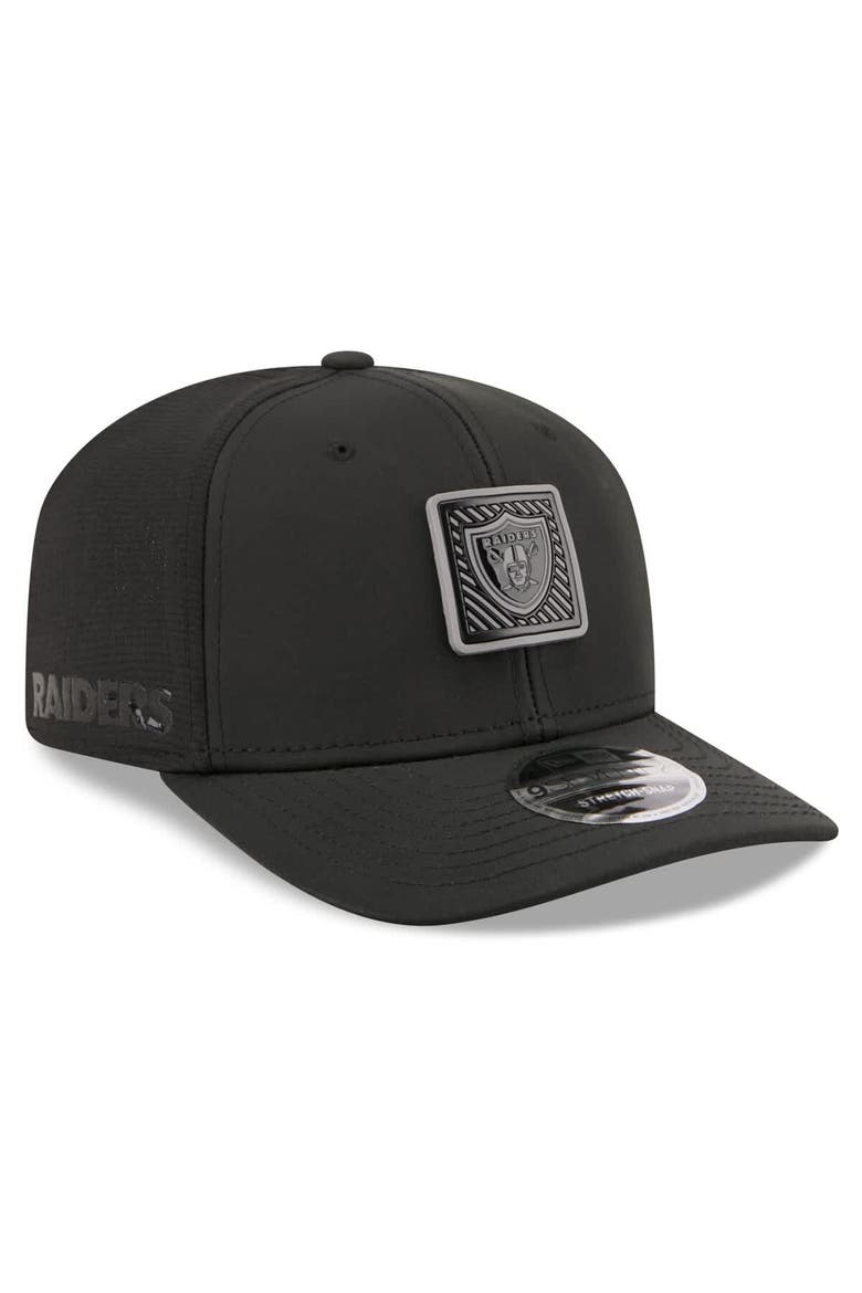 Men's New Era  Black Las Vegas Raiders 2026 NFL Training Camp 9SEVENTY Adjustable Hat, Main, color, Black