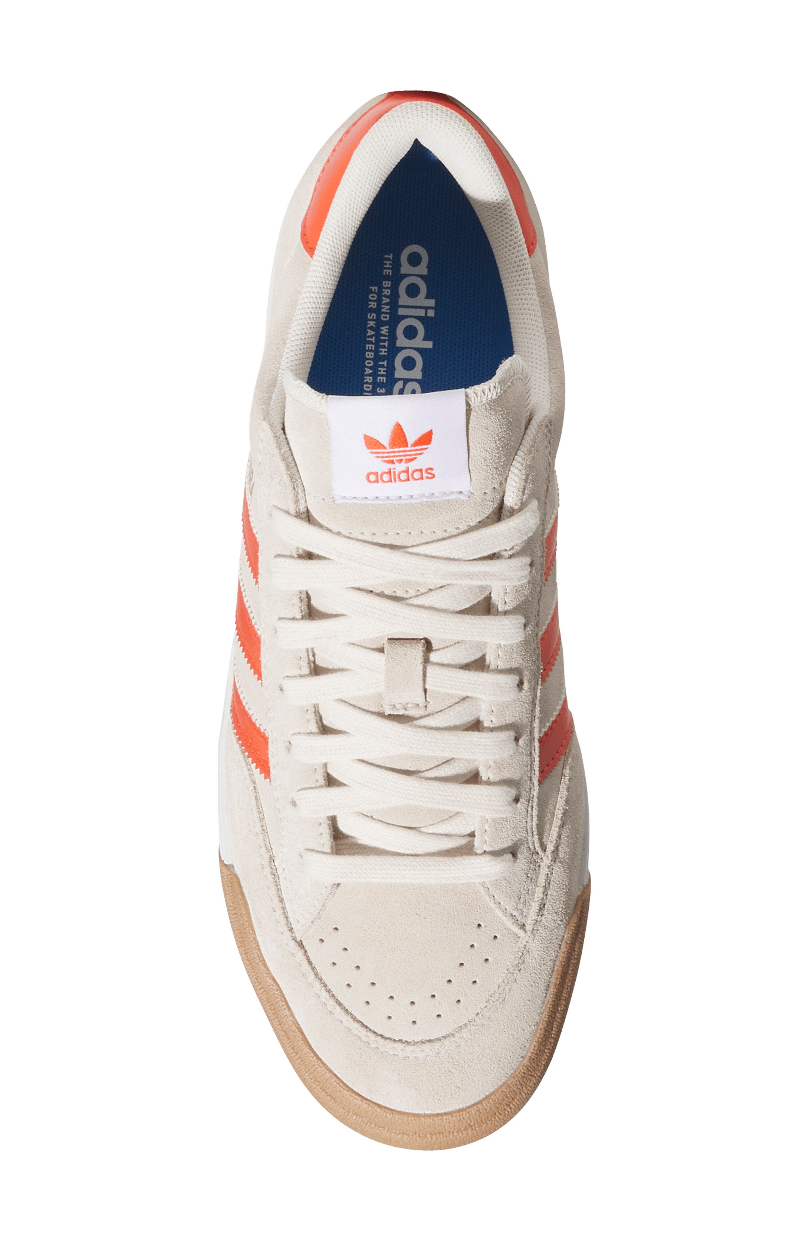 adidas Nora Sneaker, Alternate, color, Wonder White/ Orange