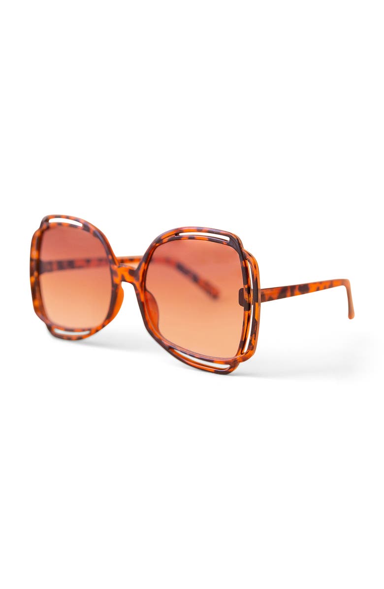 Sunshine Studios Sophia Sunglasses, Main, color, Tortoise
