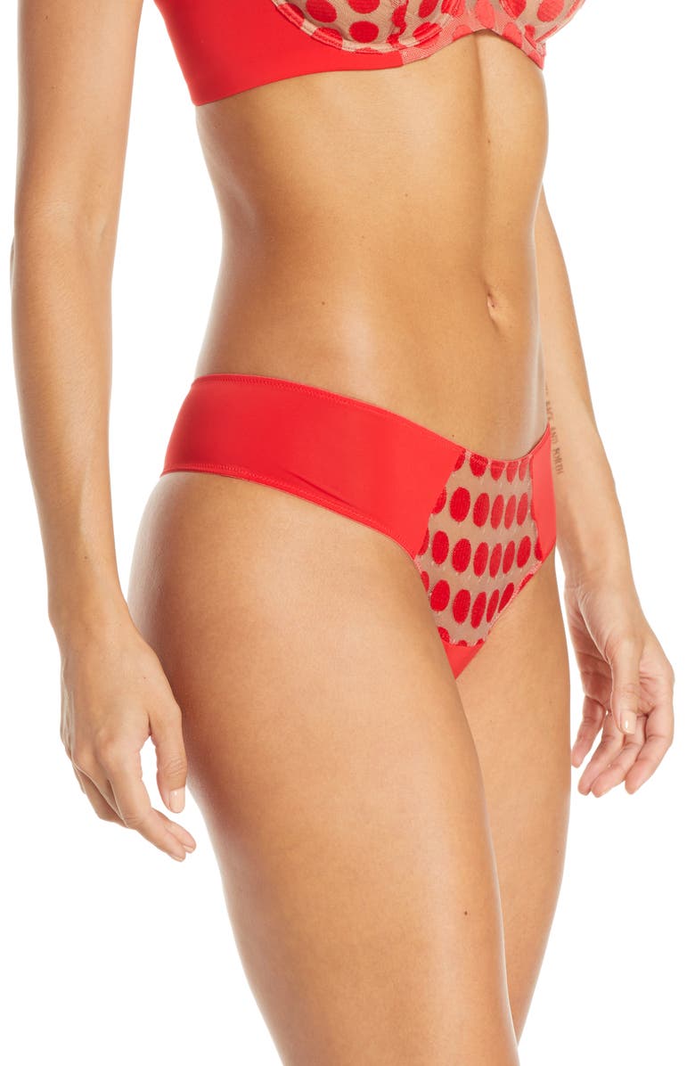 Natori Irresistible Mesh Thong, Alternate, color, 