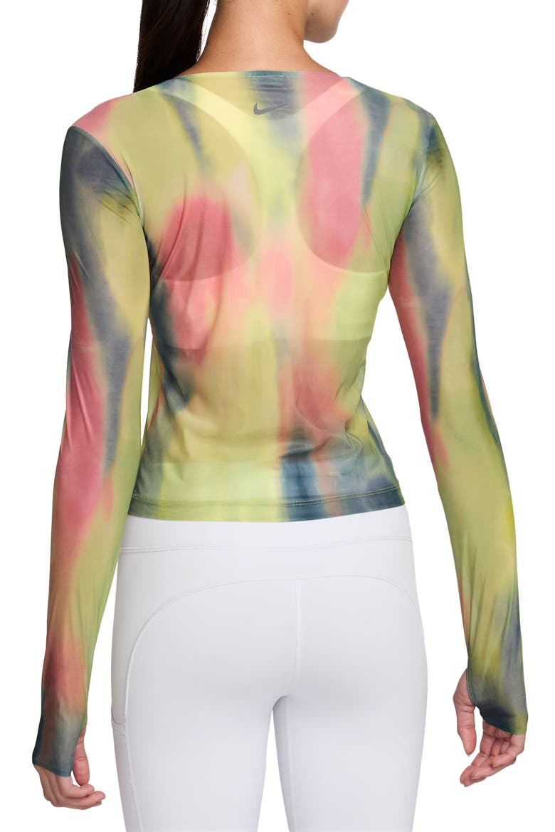 Dri-FIT Sheer Top, Alternate, color, ASTER PINK/ BLACK