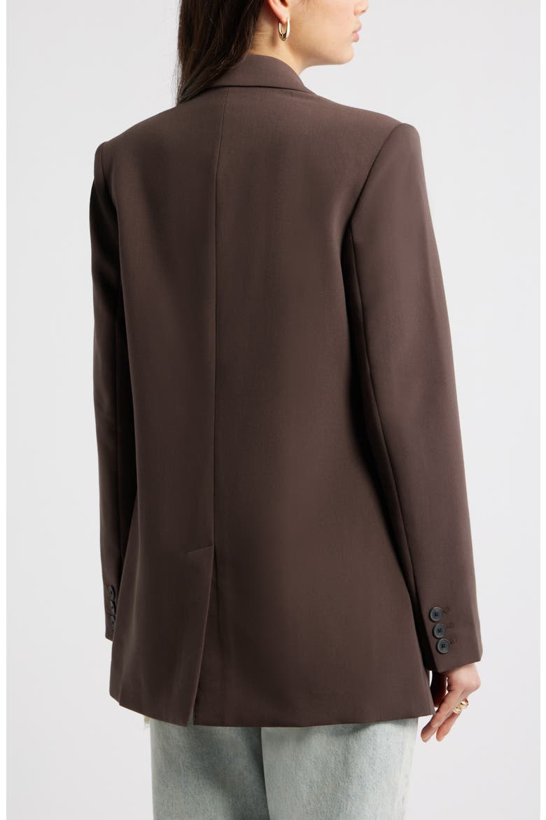 The Icon Relaxed Blazer, Alternate, color, BROWN SEAL
