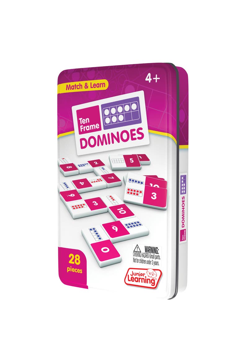 Ten Frame Dominoes, Alternate, color, Multicolored