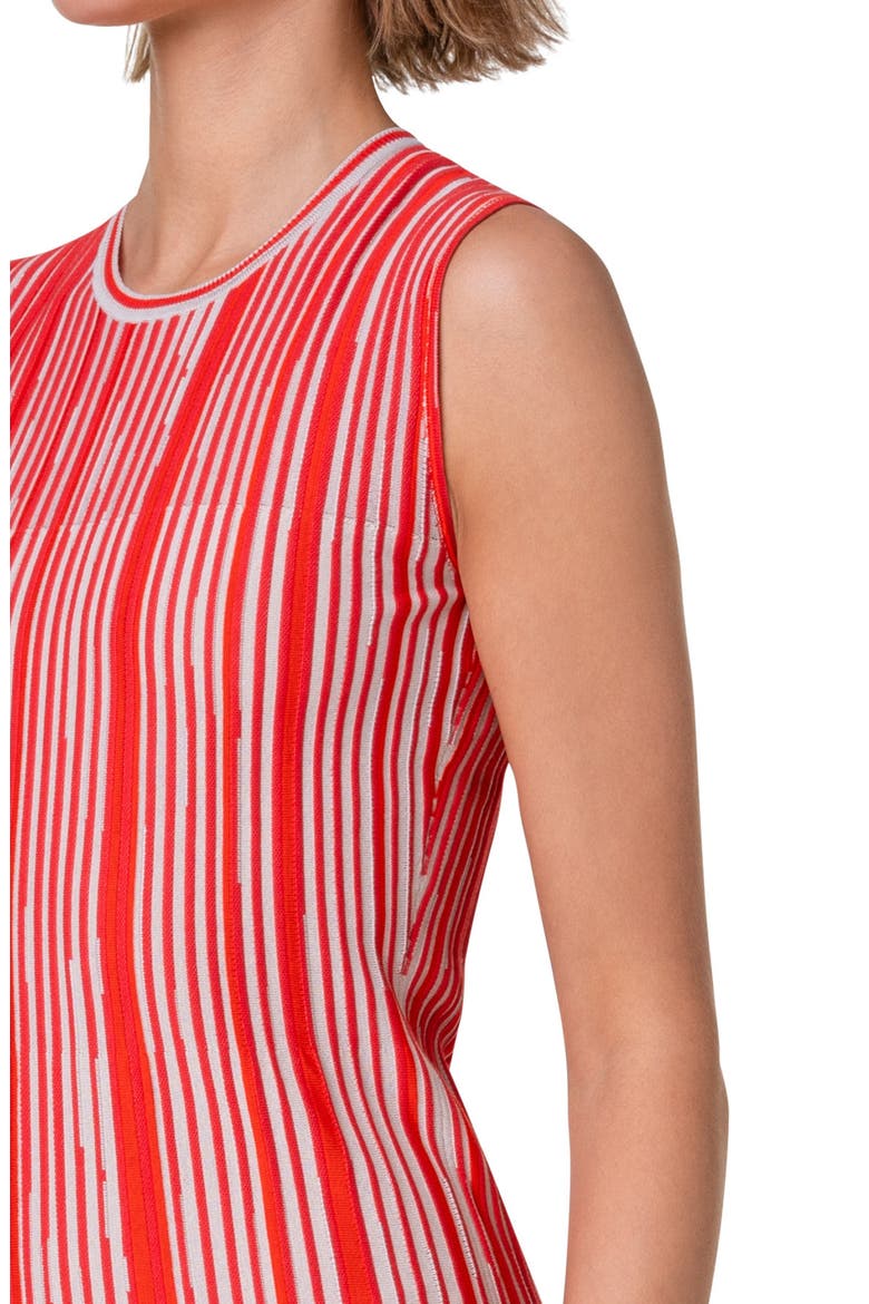 Asago Stripe Silk & Wool Blend Midi Sweater Dress, Alternate, color, POPPY-SAND