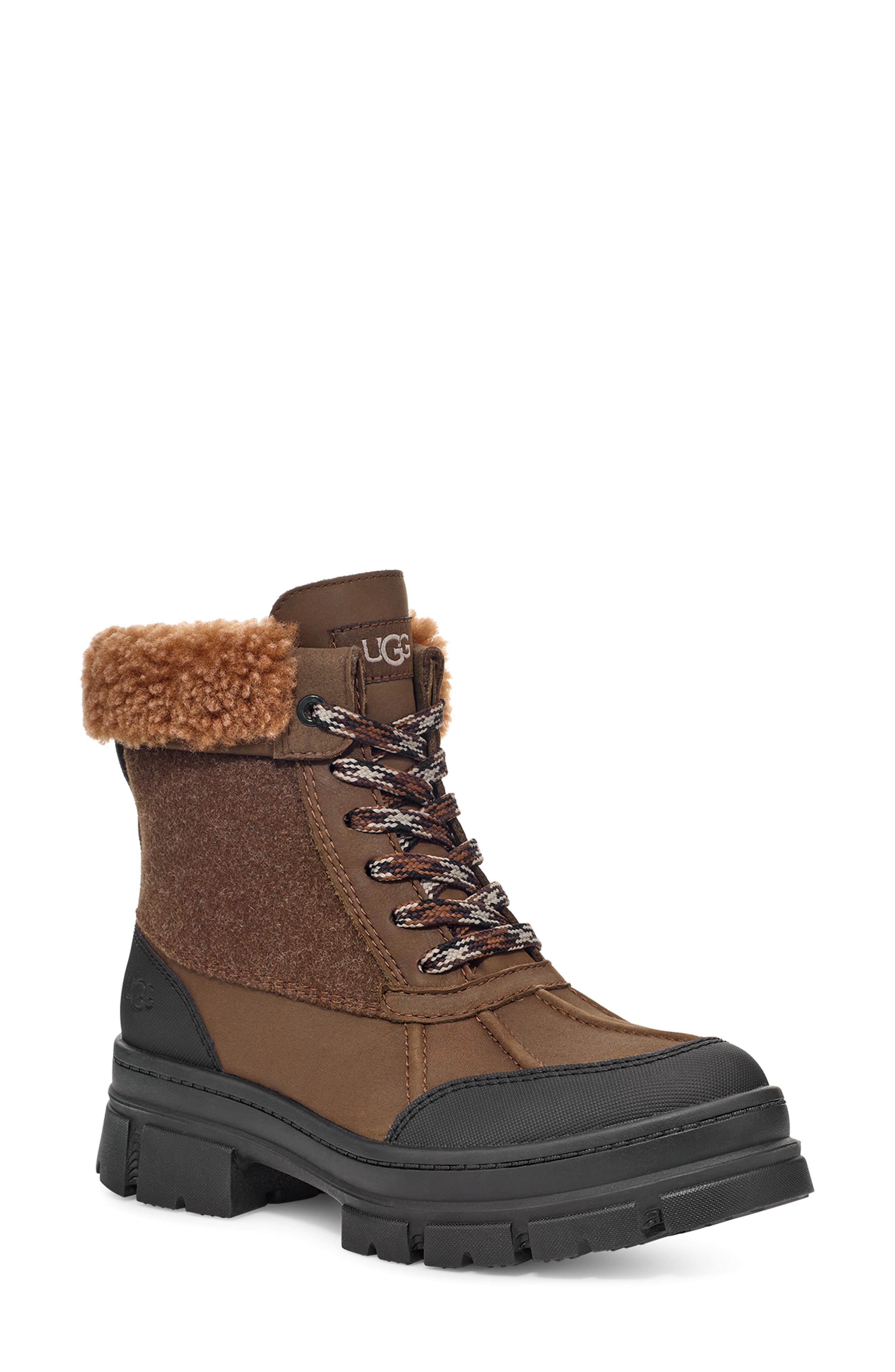 Ashton Addie Waterproof Boot, Main, color, DARK EARTH