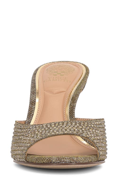 Vince Camuto Prynn Crystal Sandal In Brown