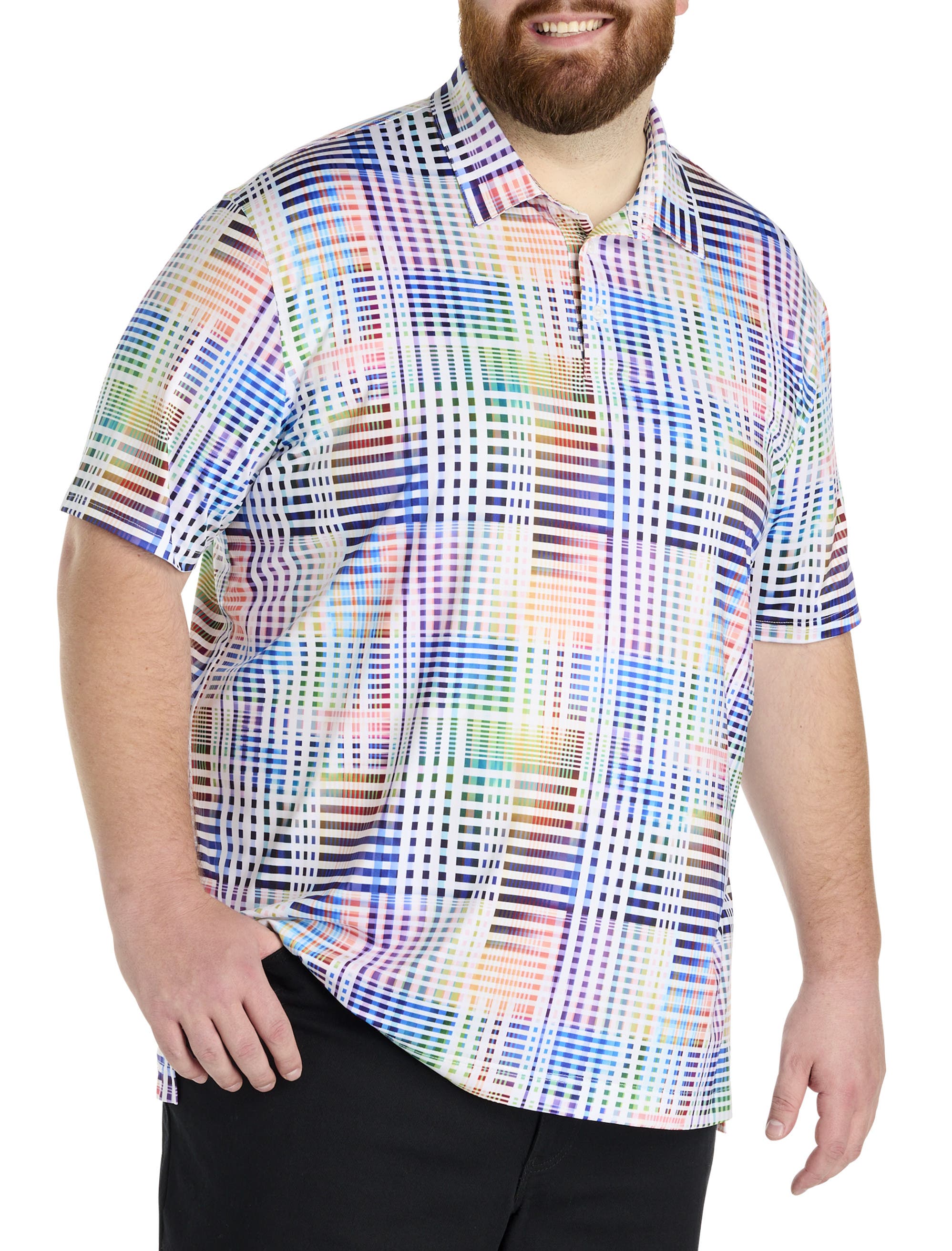 Robert Graham DXL Big & Tall  Wallis Polo Shirt in Multi 
