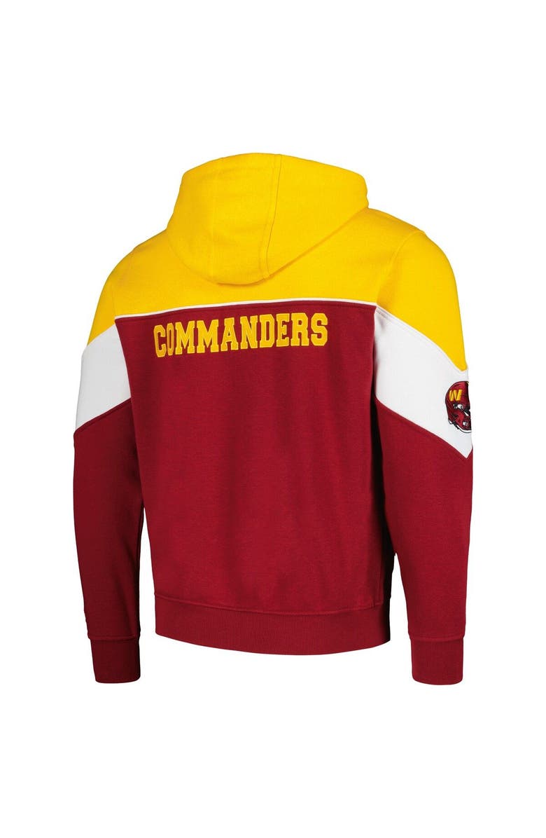 STARTER Men's Starter Burgundy/Gold Washington Commanders Running Back Full-Zip Hoodie, Alternate, color, Burgundy