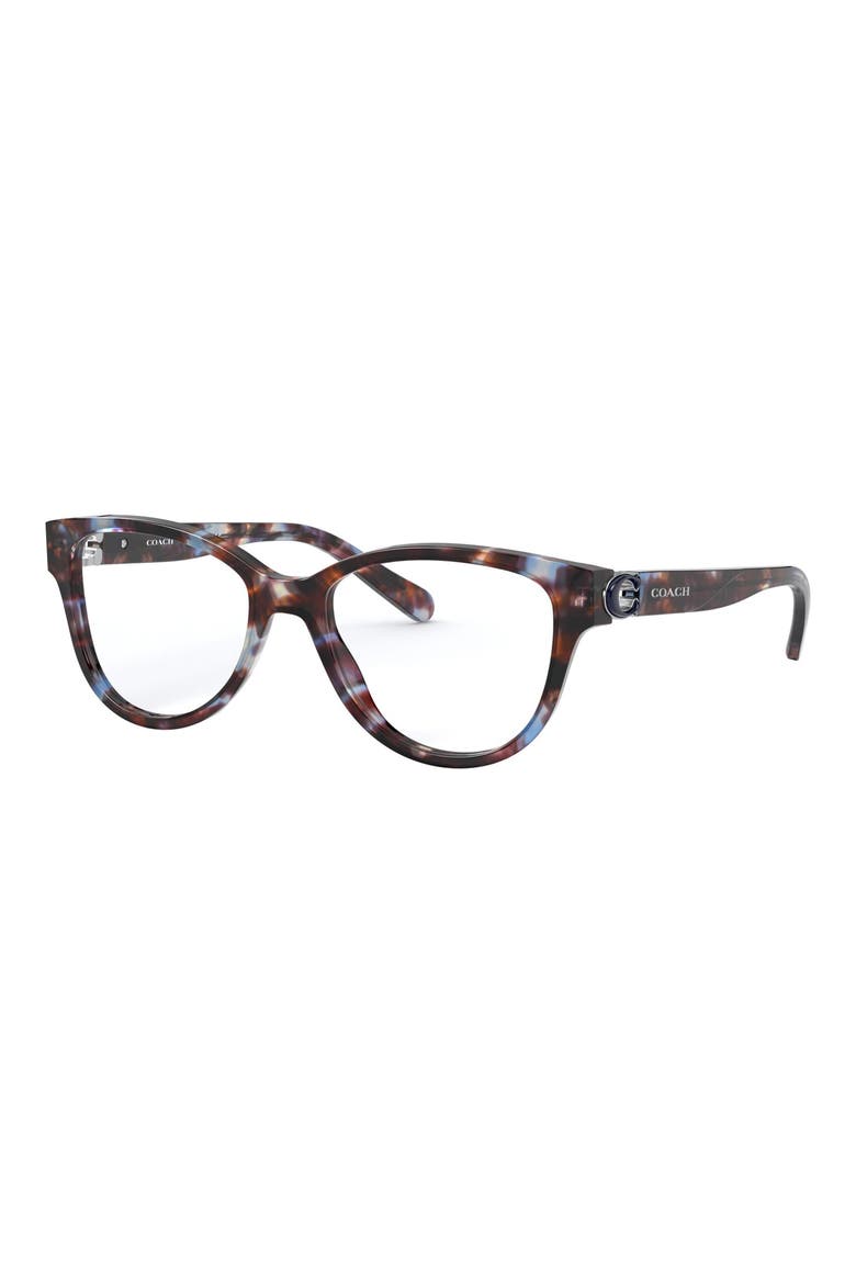 51mm Cat Eye Optical Glasses, Alternate, color, BLUE TORT