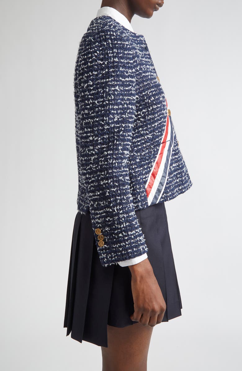 Thom Browne Unconstructed Oversize Cardigan, Alternate, color, 