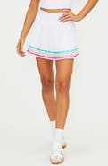Beach Riot Analie Pleated Miniskirt