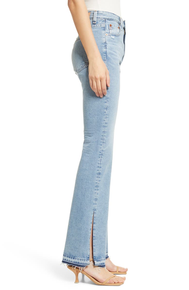 AG Alexxis High Waist Split Release Hem Bootcut Jeans, Alternate, color,