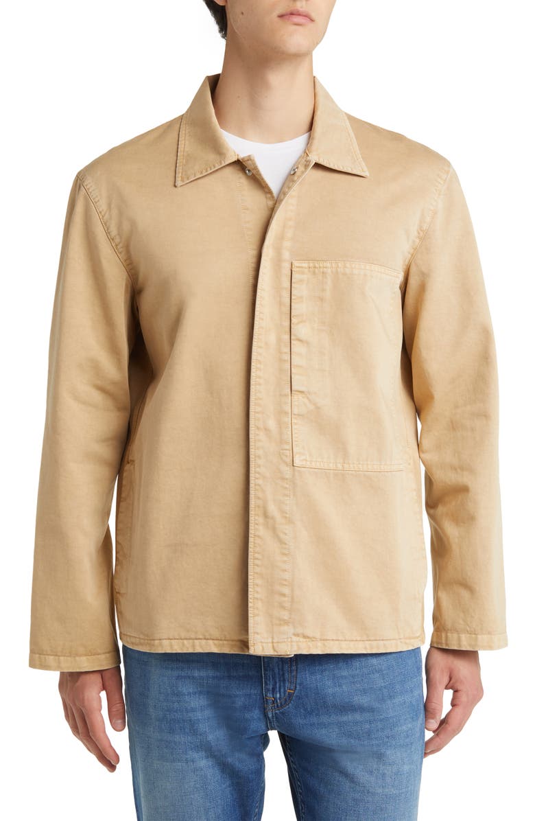 Closed Snap-Up Cotton Field Jacket, Alternate, color, 
