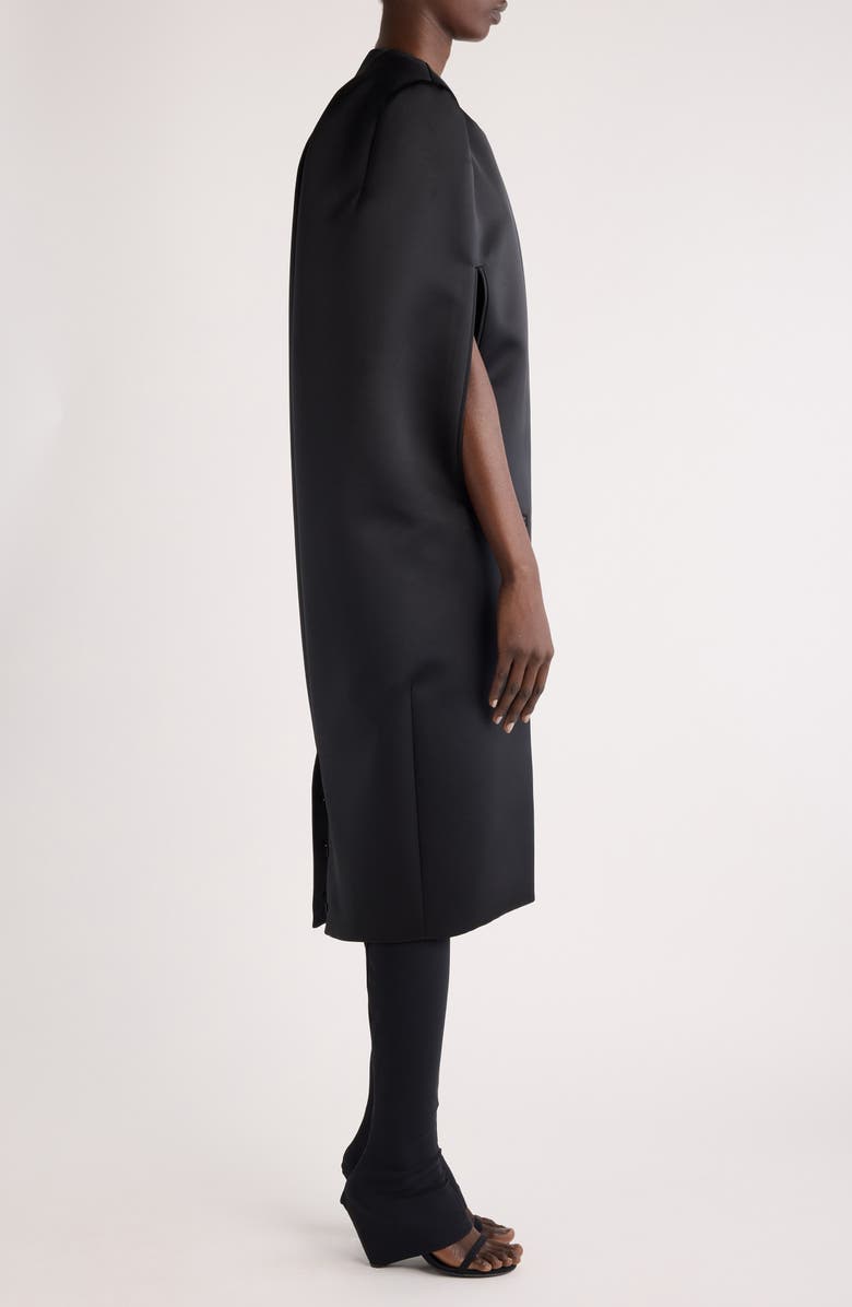 Courrèges Illusion Satin Cape, Alternate, color, 