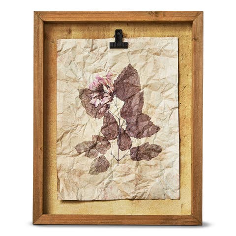 Wildflower Shadow Box Wall Art Blush Pink Summer Decor