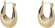 Argento Vivo Sterling Silver Chunky Huggie Hoop Earrings