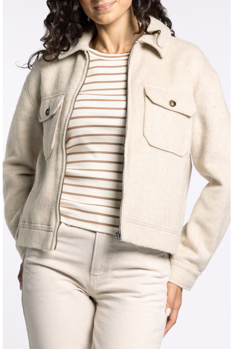 Isra Shirt Jacket, Main, color, HEATHER TAUPE
