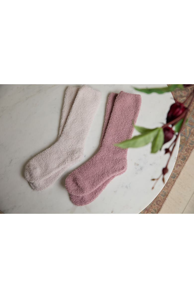 Barefoot Dreams<sup>®</sup> 2-Pack CozyChic<sup>™</sup> Socks, Alternate, color, Teaberry Multi