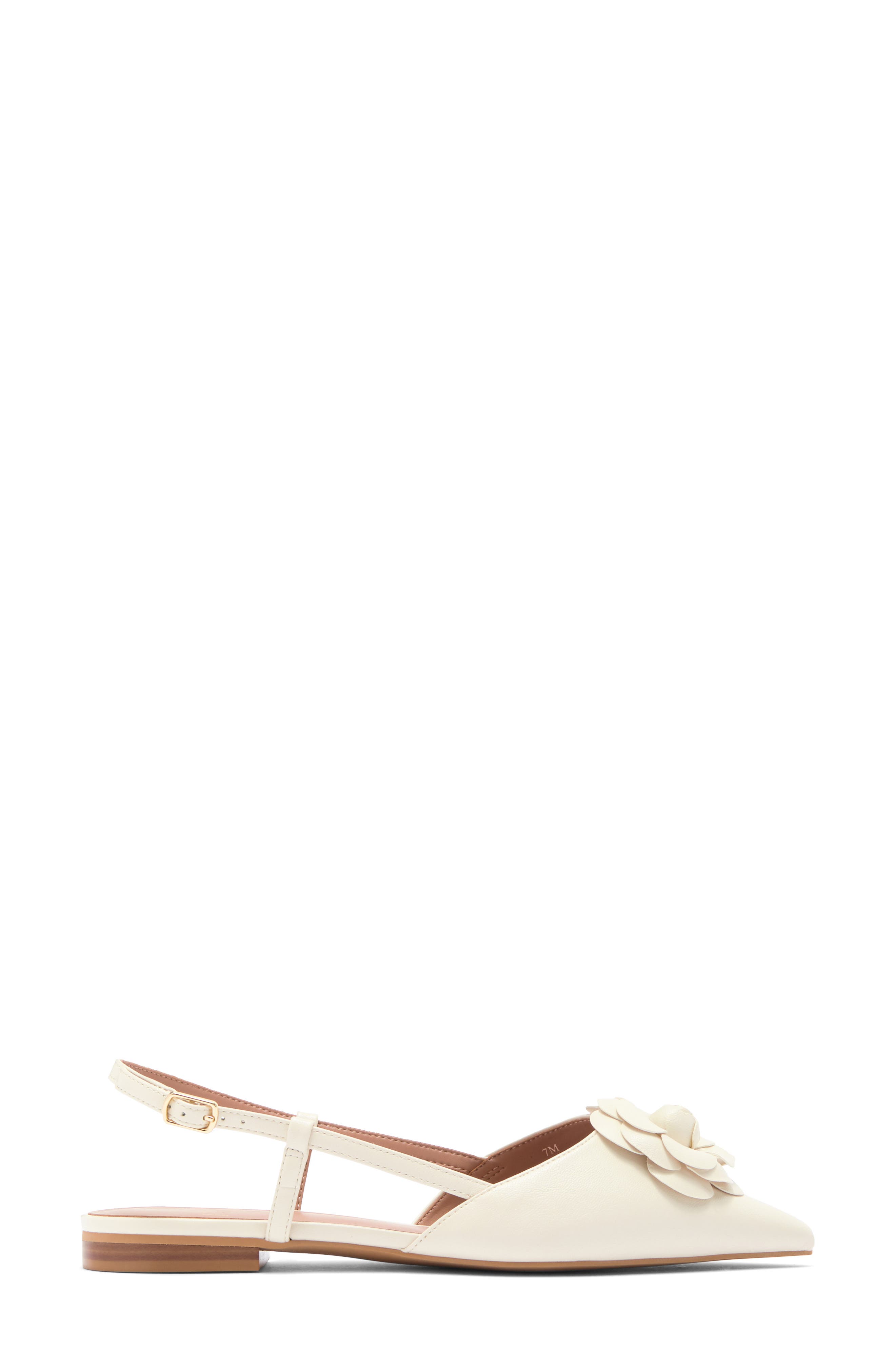 Christa Slingback Flat, Alternate, color, IVORY