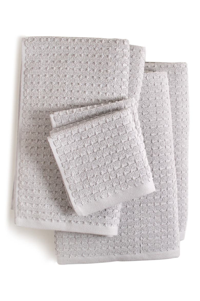 Quick Dry 6-Piece Bath Towel, Hand Towel & Washcloth Set, Alternate, color, GREY