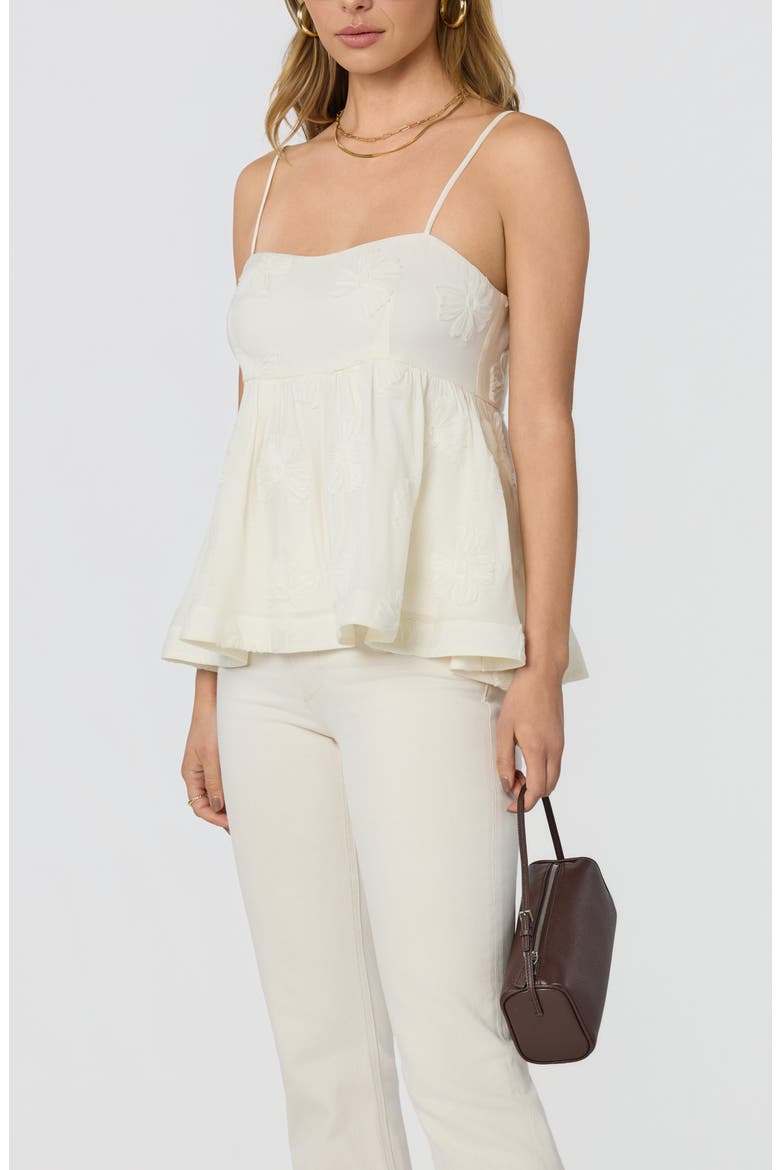 Zoe Babydoll Top, Alternate, color, CREAM