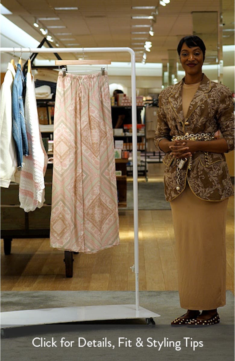 Varia Floral High Waist Wide Leg Pants, sales video thumbnail