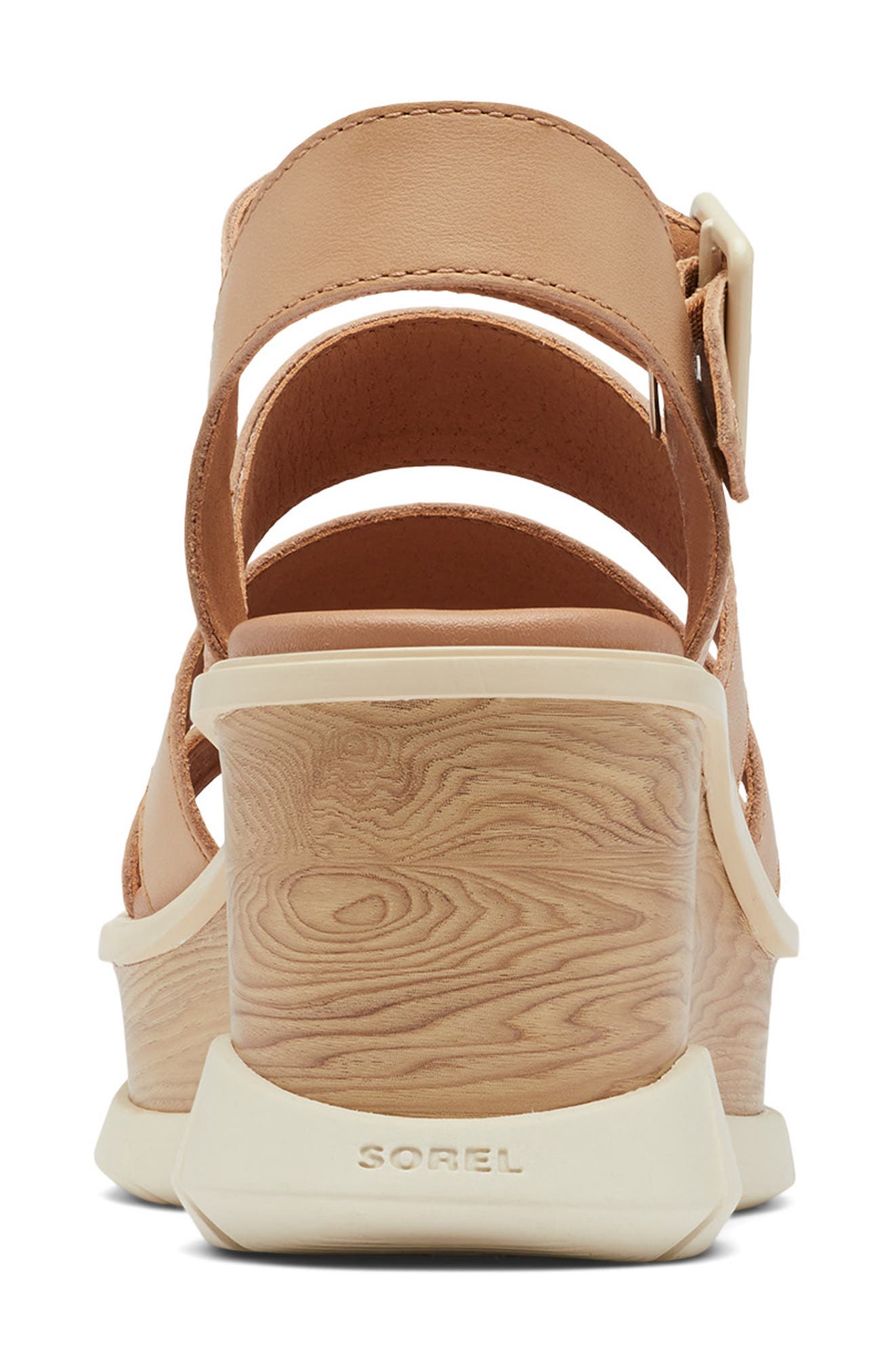 Joanie III Ankle Strap Wedge Platform Sandal, Alternate, color, HONEST BEIGE/ CHALK