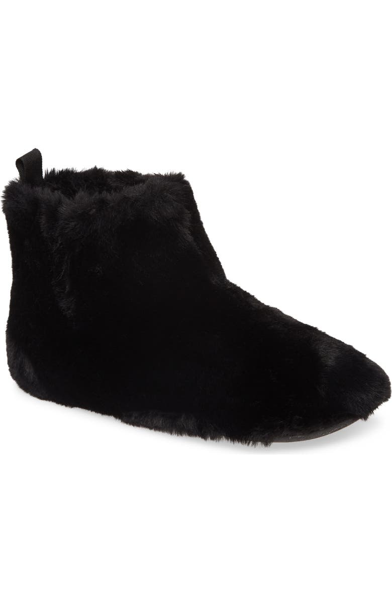 FitFlop Faux Fur Slipper Bootie, Main, color,