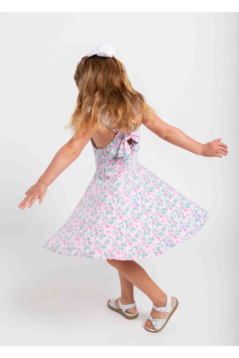 Floral Print Twirl Dress, Alternate, color, Pink